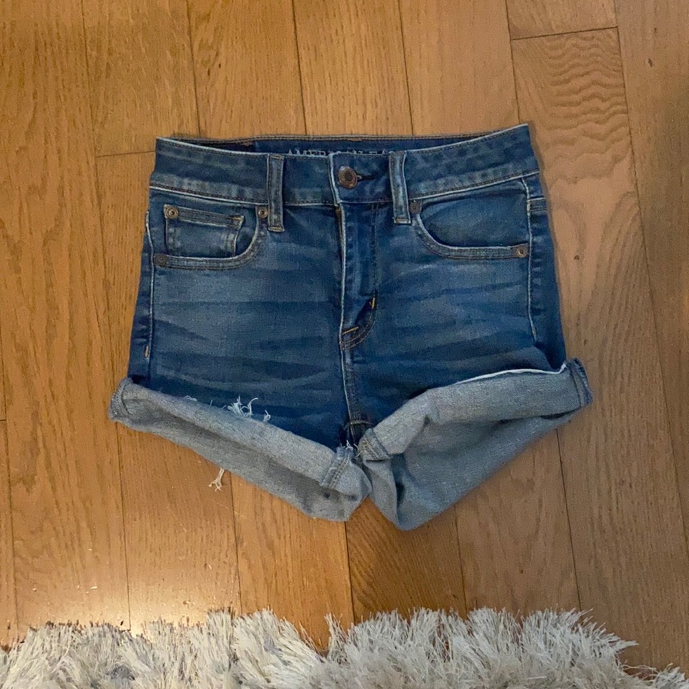 American eagle denim shorts size 0